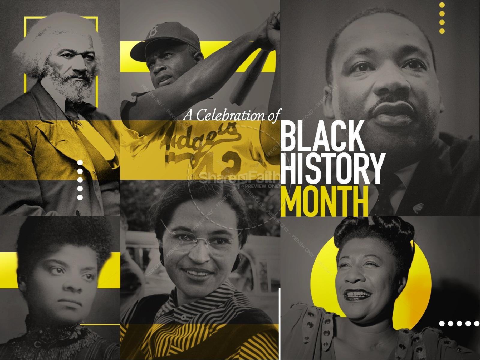 Black History Celebration Sermon Powerpoint - Celebrate Black History Month Slide , HD Wallpaper & Backgrounds