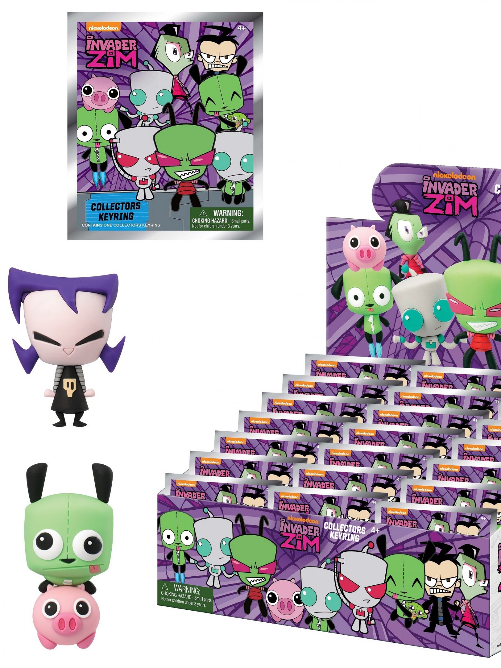 Download Invader Zim Characters, Invader Zim Gir Wallpaper - Figural Keyring Invader Zim , HD Wallpaper & Backgrounds