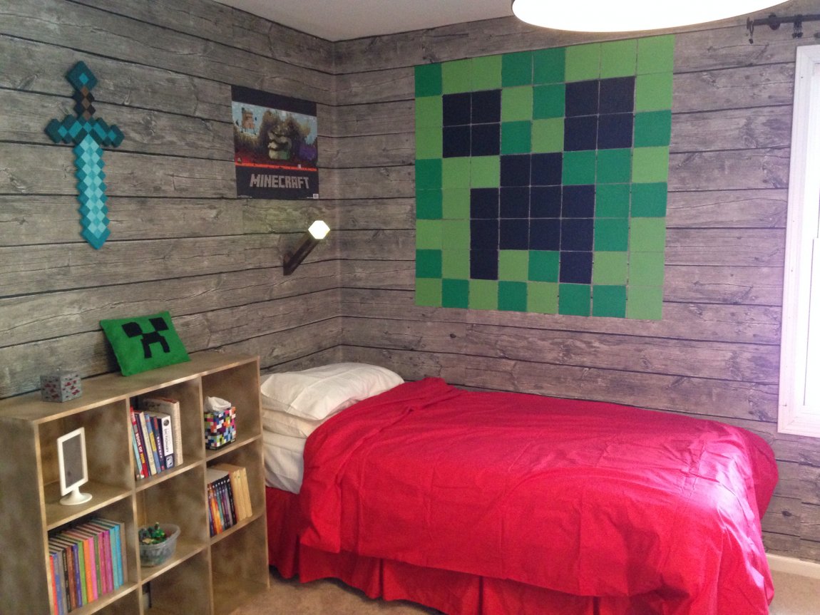 Minecraft Rooms To Have In Your House Cool Things Put - Real Life Minecraft Bedrooms , HD Wallpaper & Backgrounds