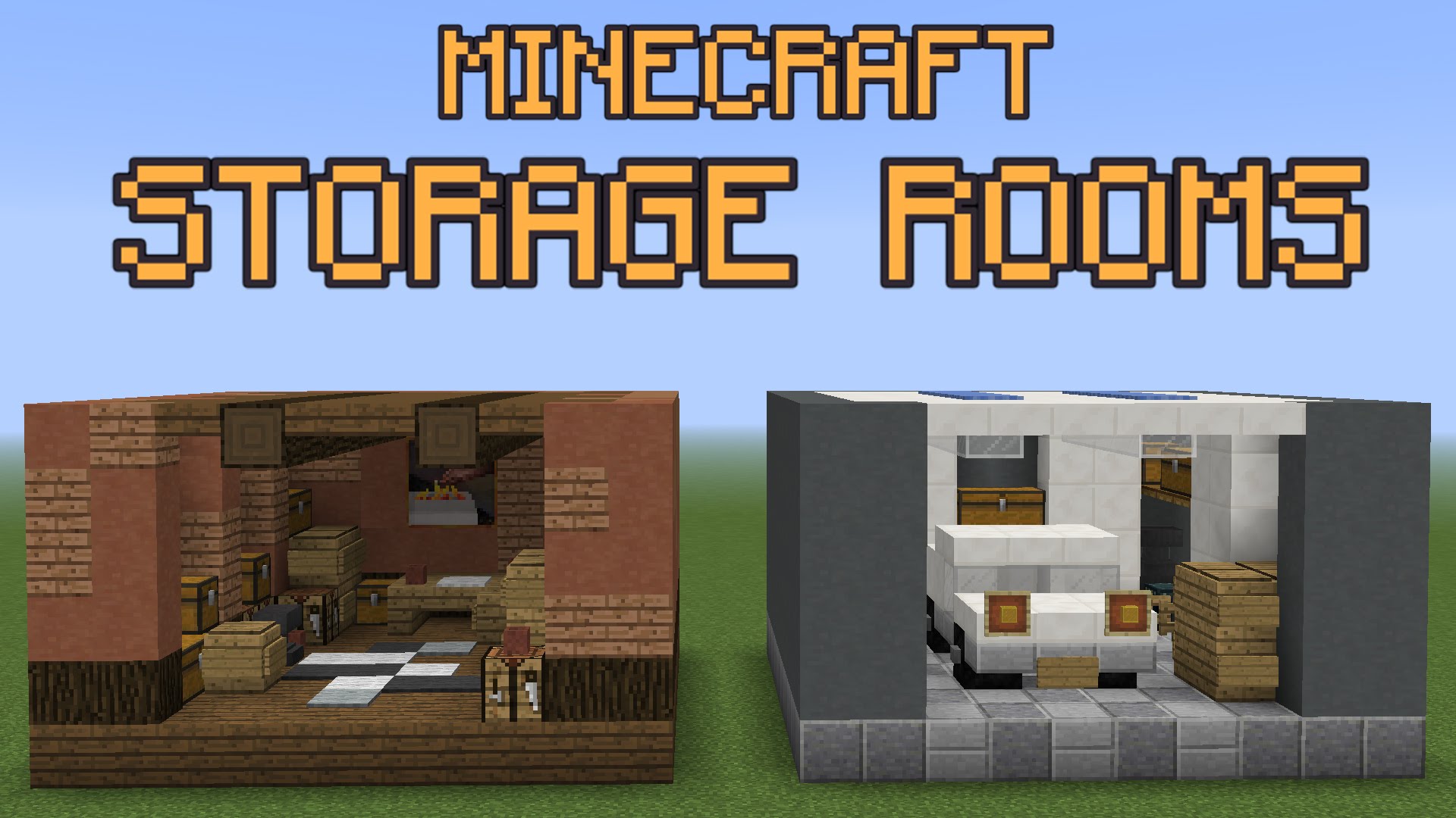 Stunning Interesting All Color Design Plus Amazing - Minecraft Modern Storage Room , HD Wallpaper & Backgrounds
