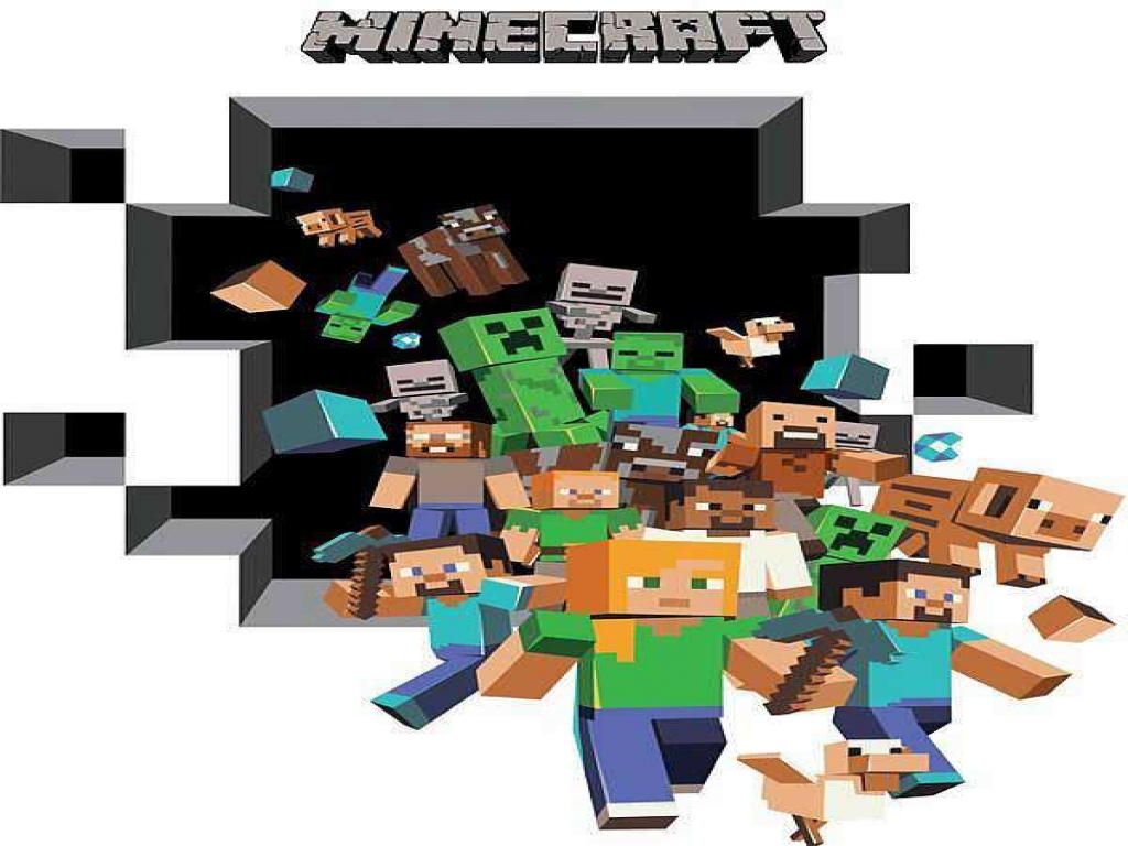 Decal Minecraft Wall Borders Minecraft Wall Stickers - Wall Decal , HD Wallpaper & Backgrounds