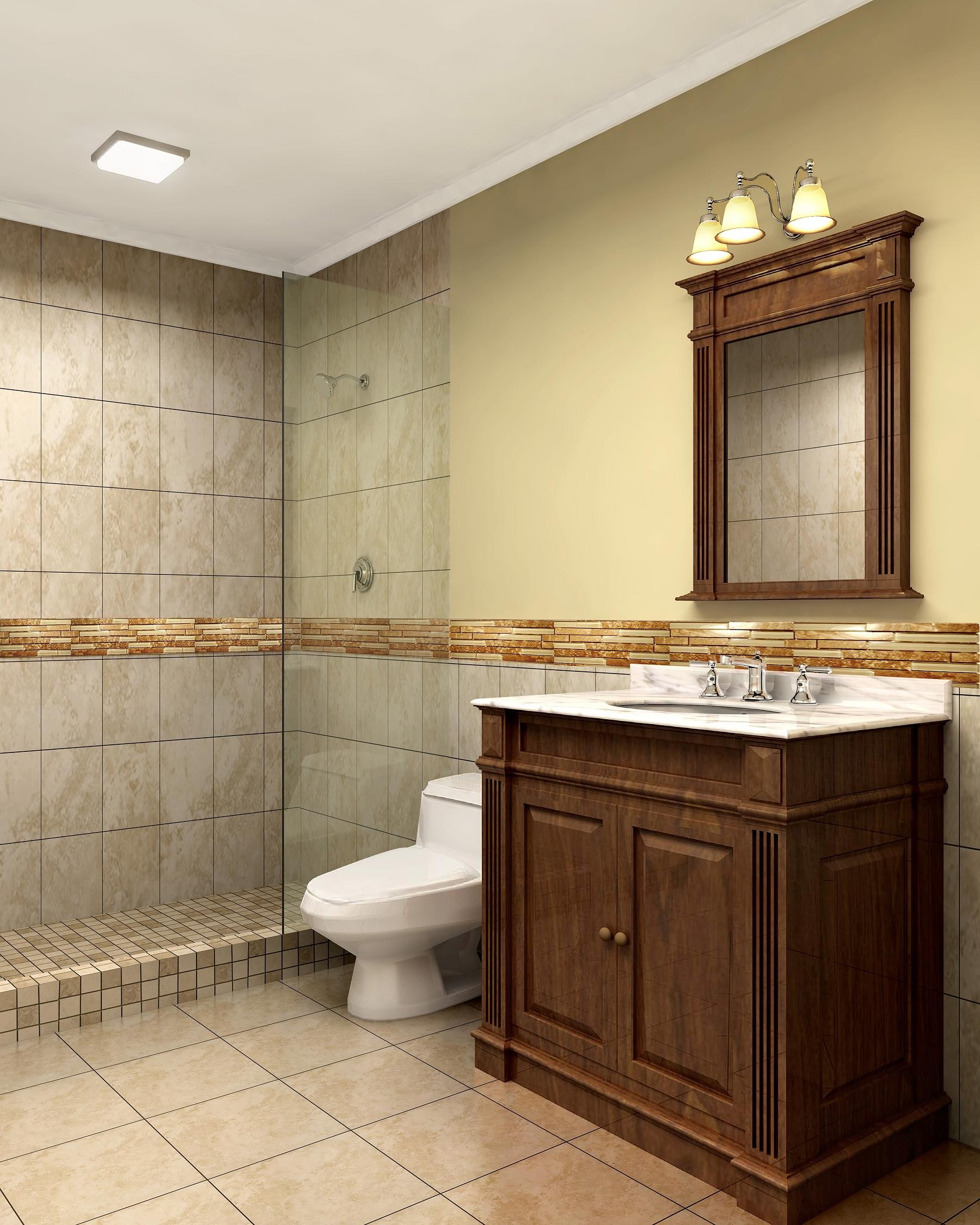 Modern Bathroom Wallpaper Borders Model - Bathroom Designs Tiles Border , HD Wallpaper & Backgrounds