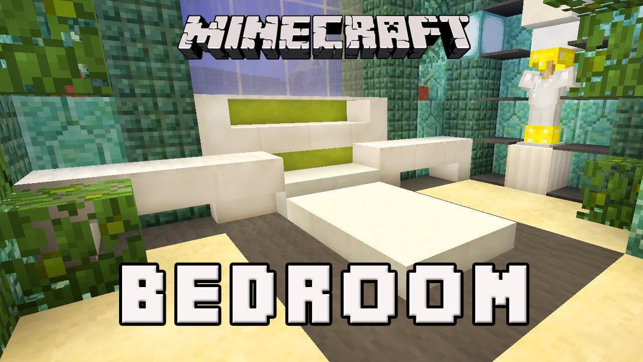 3d Minecraft Wall Decals Designs Bedroom Ideas In Real - Minecraft Modern Bed Design , HD Wallpaper & Backgrounds