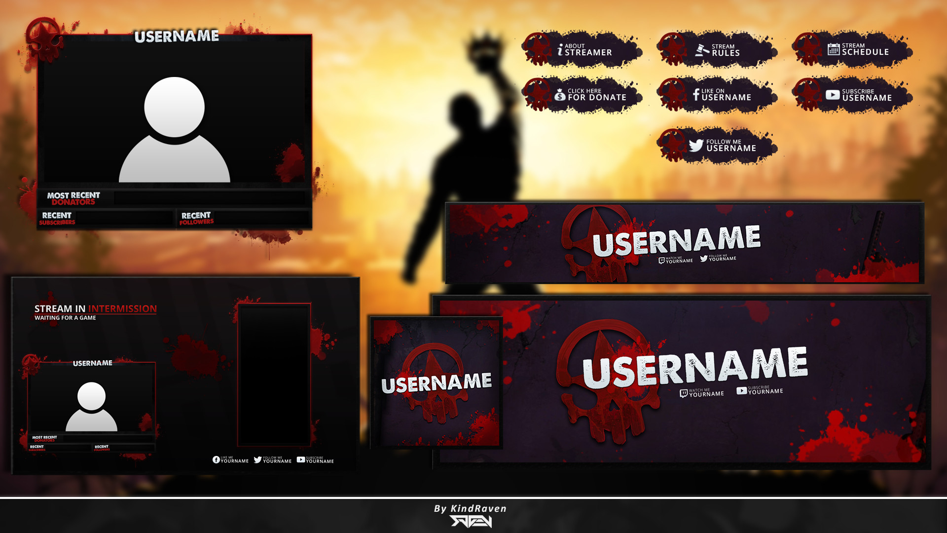 Twitch Pack H1z1 Theme - H1z1 Template , HD Wallpaper & Backgrounds