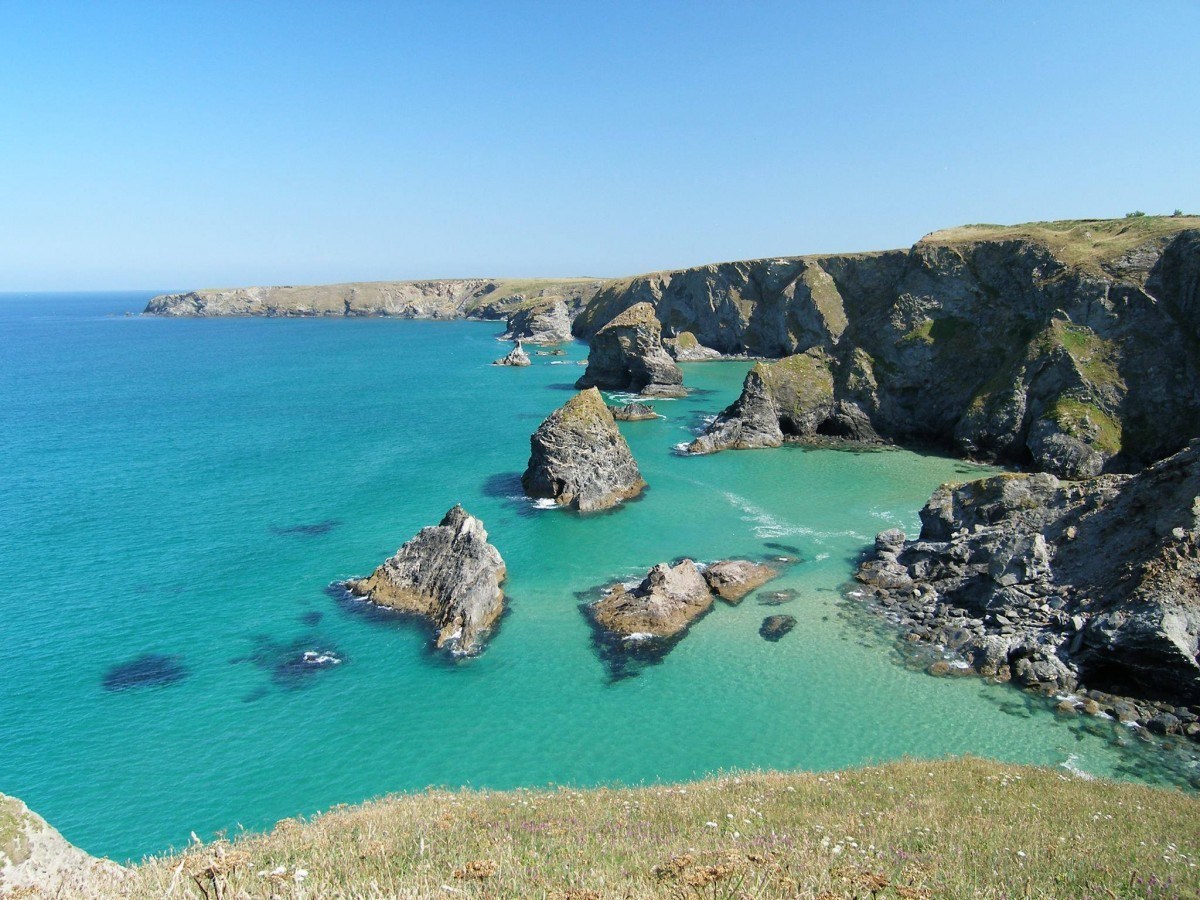 Beach Wallpaper Uk Fresh Beach Bedruthan Steps Cornwall - Cornwall , HD Wallpaper & Backgrounds