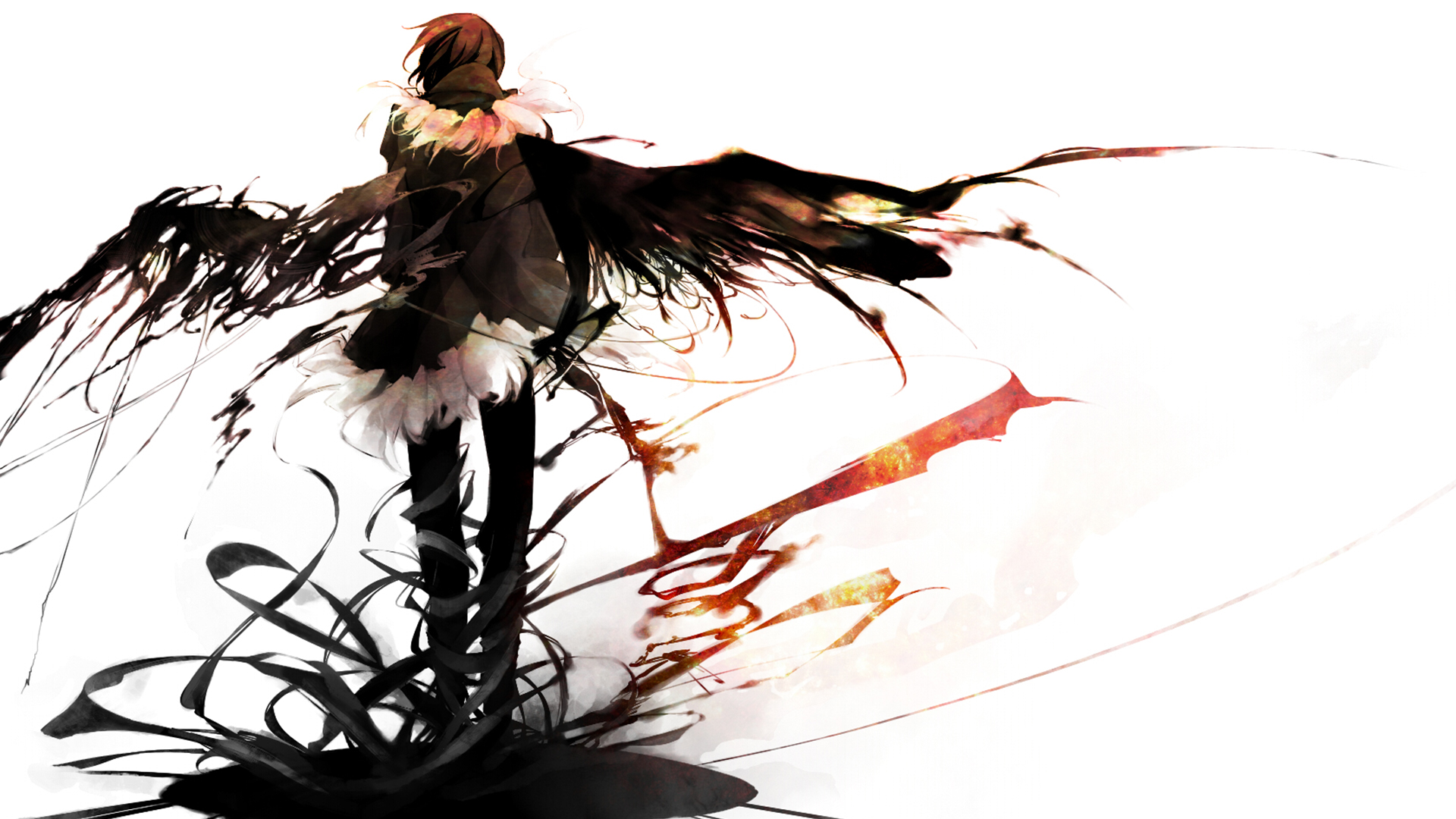 Anime, Durarara , Izaya Orihara Wallpaper And Background - Fallen Angel Anime Boy , HD Wallpaper & Backgrounds
