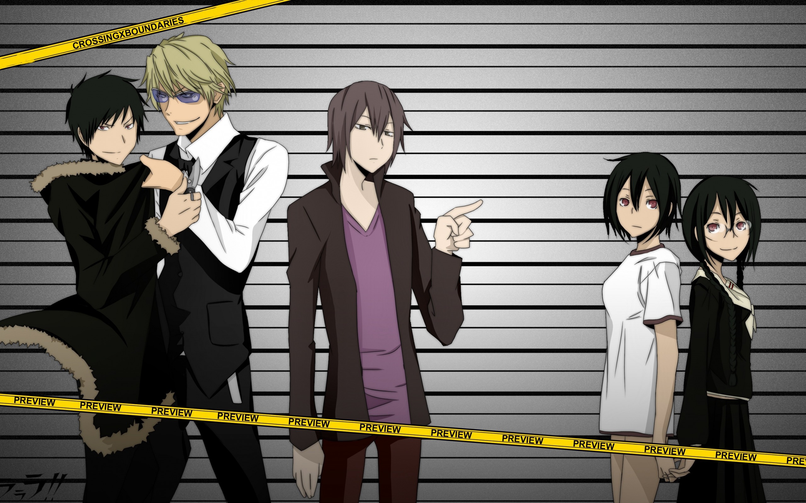 Durarara, Japanese Anime, Characters, Anri Sonohara, - Izaya Orihara And Mikado , HD Wallpaper & Backgrounds