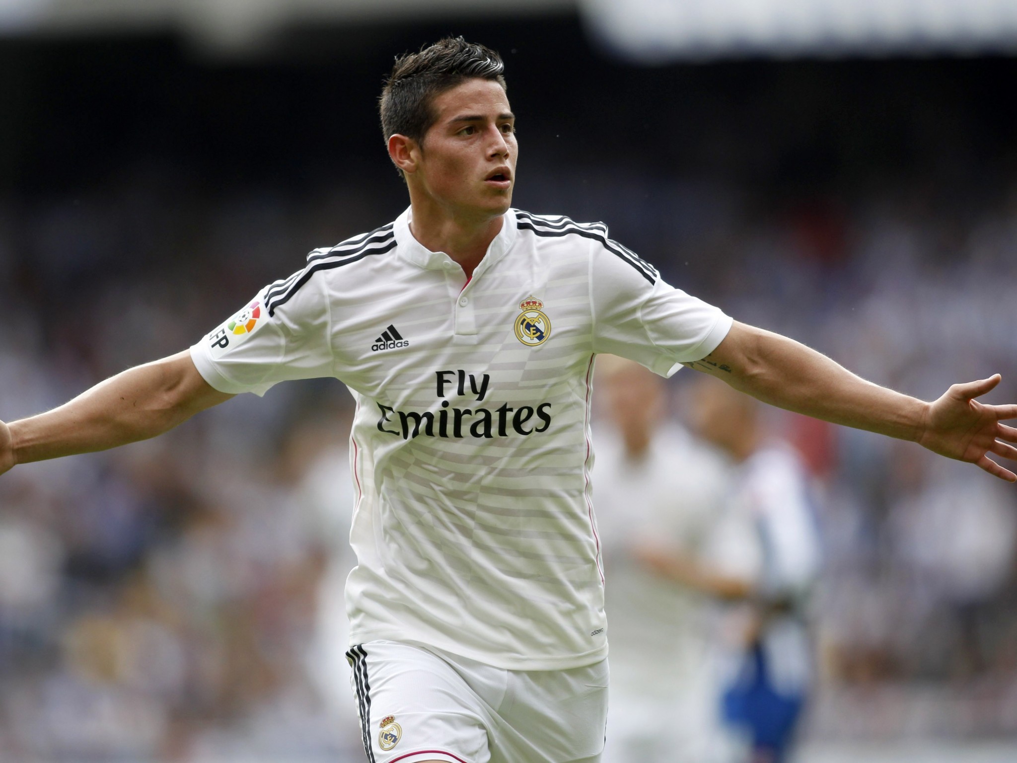 High Resolution James Rodriguez Hd Background Id - James Rodriguez Celebration Real Madrid , HD Wallpaper & Backgrounds