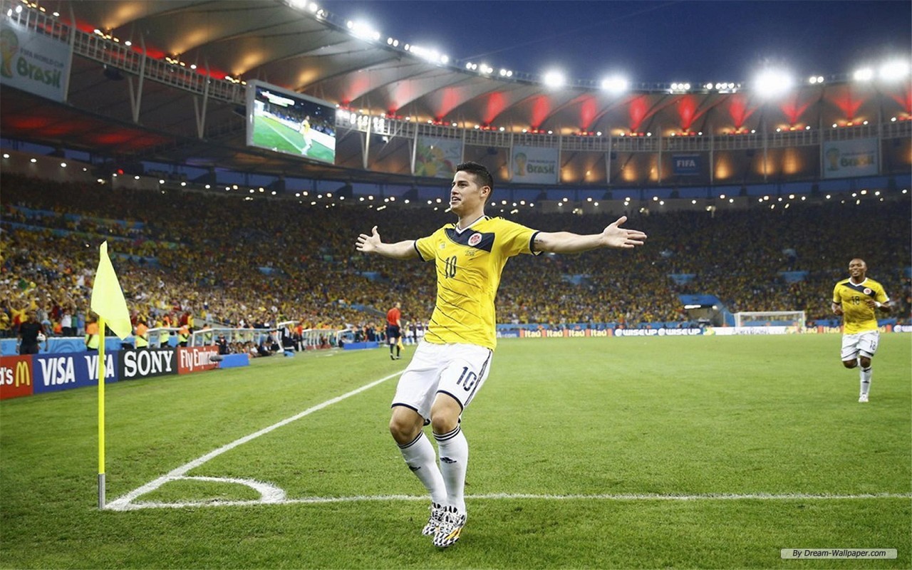 Free Sport Wallpaper - James Rodriguez World Cup 2014 , HD Wallpaper & Backgrounds
