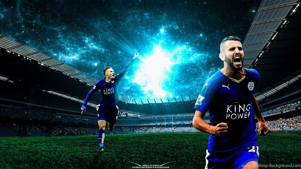Wallpapers For Riyad Mahrez And Jamie Vardy By Abdullah00ahmed - Kick Up A Soccer Ball , HD Wallpaper & Backgrounds