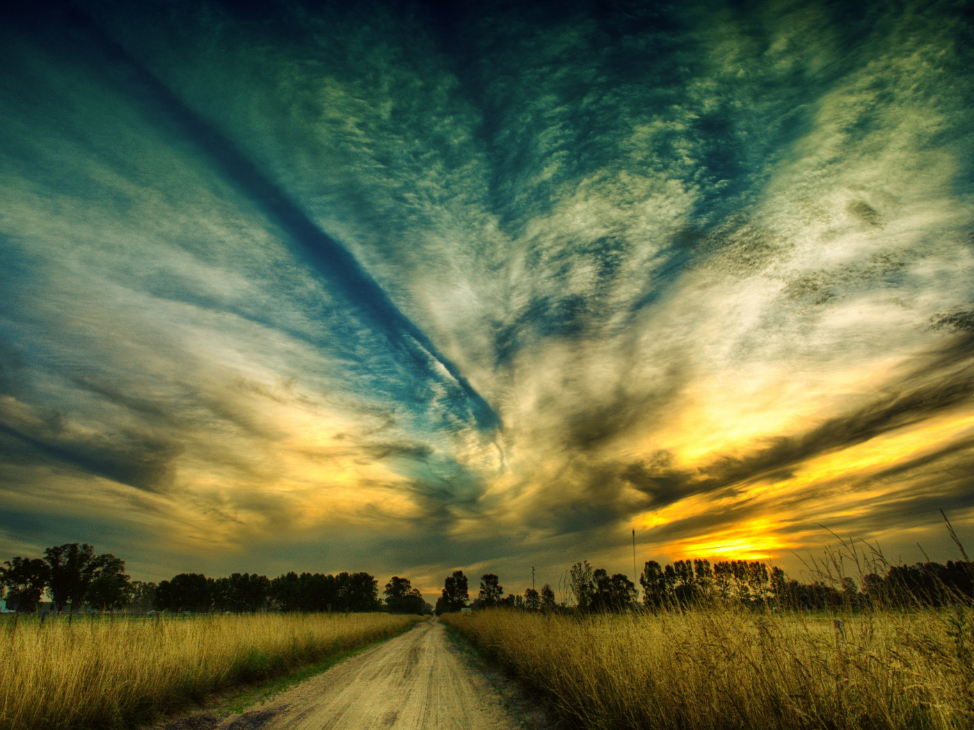 Sky, Sunset, Beautiful Scenery, Road, Landscape, Nature, - Beautiful Landscapes , HD Wallpaper & Backgrounds
