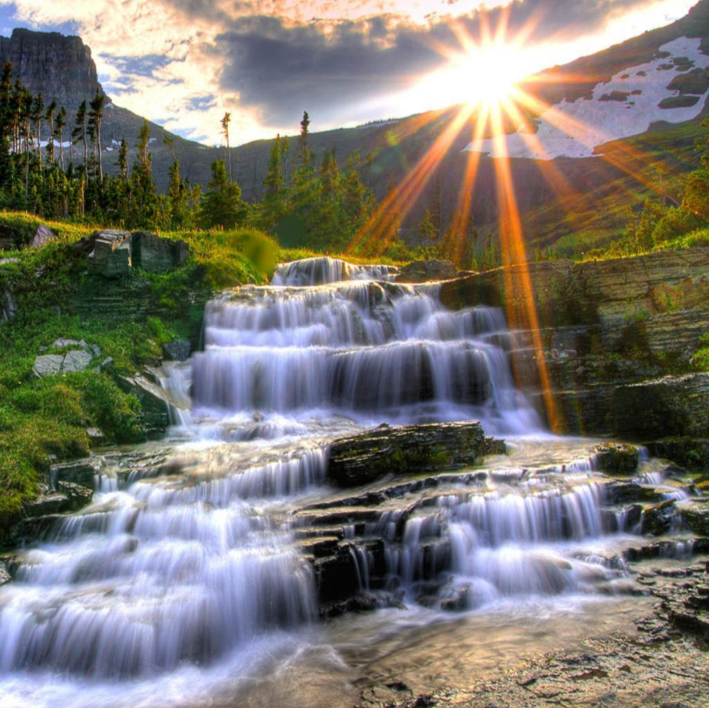 Beautiful Waterfalls Sceneries Wallpaper - Beautiful Water Fall Scenery , HD Wallpaper & Backgrounds