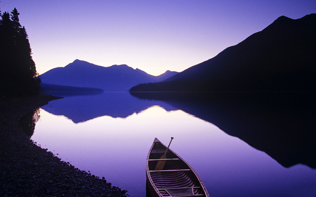 Boat Parked In The Beautiful Scenery Wallpaper Bowron Lake Chain