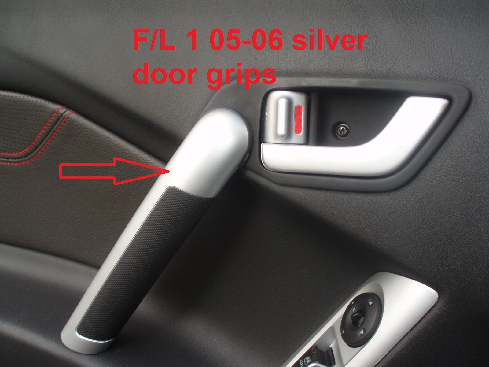 Fl Silvergunmetal Door Grips Hyundai Tiburon Handle - Hyundai Tiburon 2005 Accessories , HD Wallpaper & Backgrounds