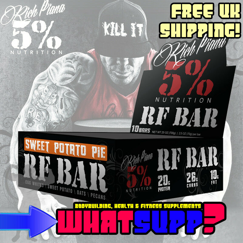 Nutrition Rich Piana Real Food Rf Box Of 10 Sweet Potato - 5% Nutrition Real Food Bar , HD Wallpaper & Backgrounds