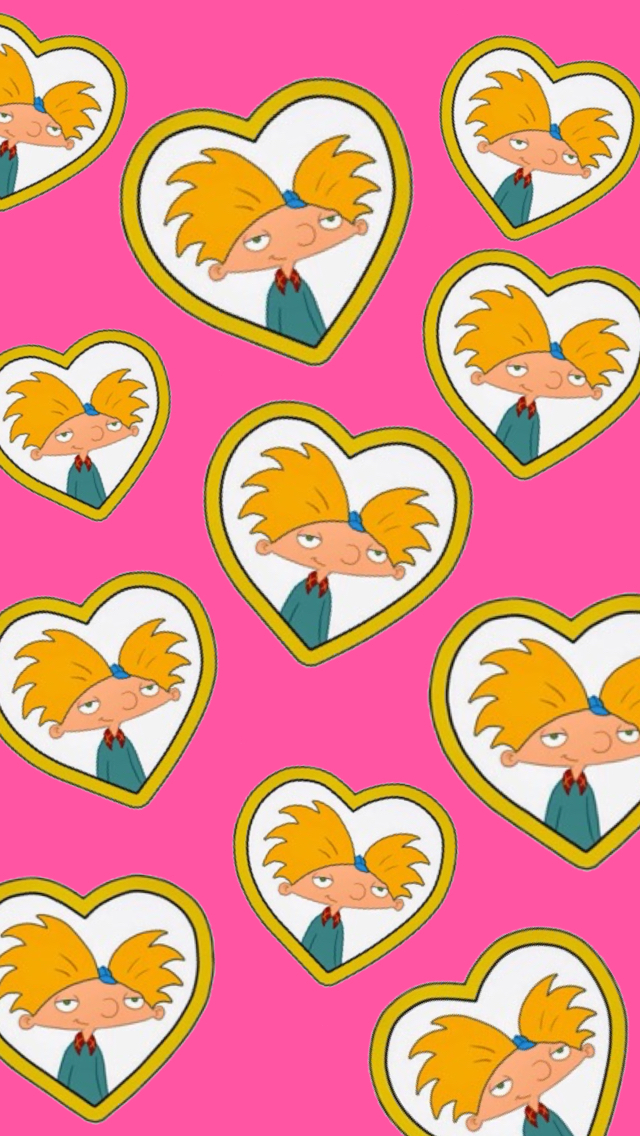 5, Android, Arnold, Cute, Heart, Helga, Hey Arnold, - Hey Arnold Love Background , HD Wallpaper & Backgrounds