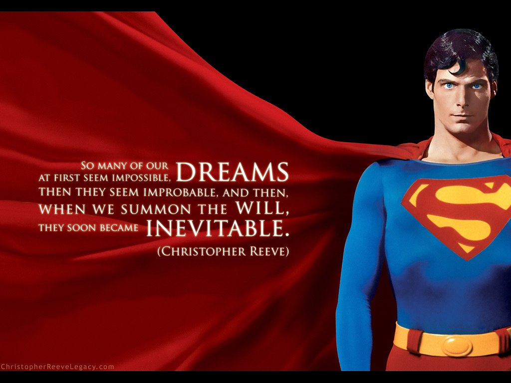 Christopher Reeve Superman Wallpaper - Superman Christopher Reeve Quotes , HD Wallpaper & Backgrounds