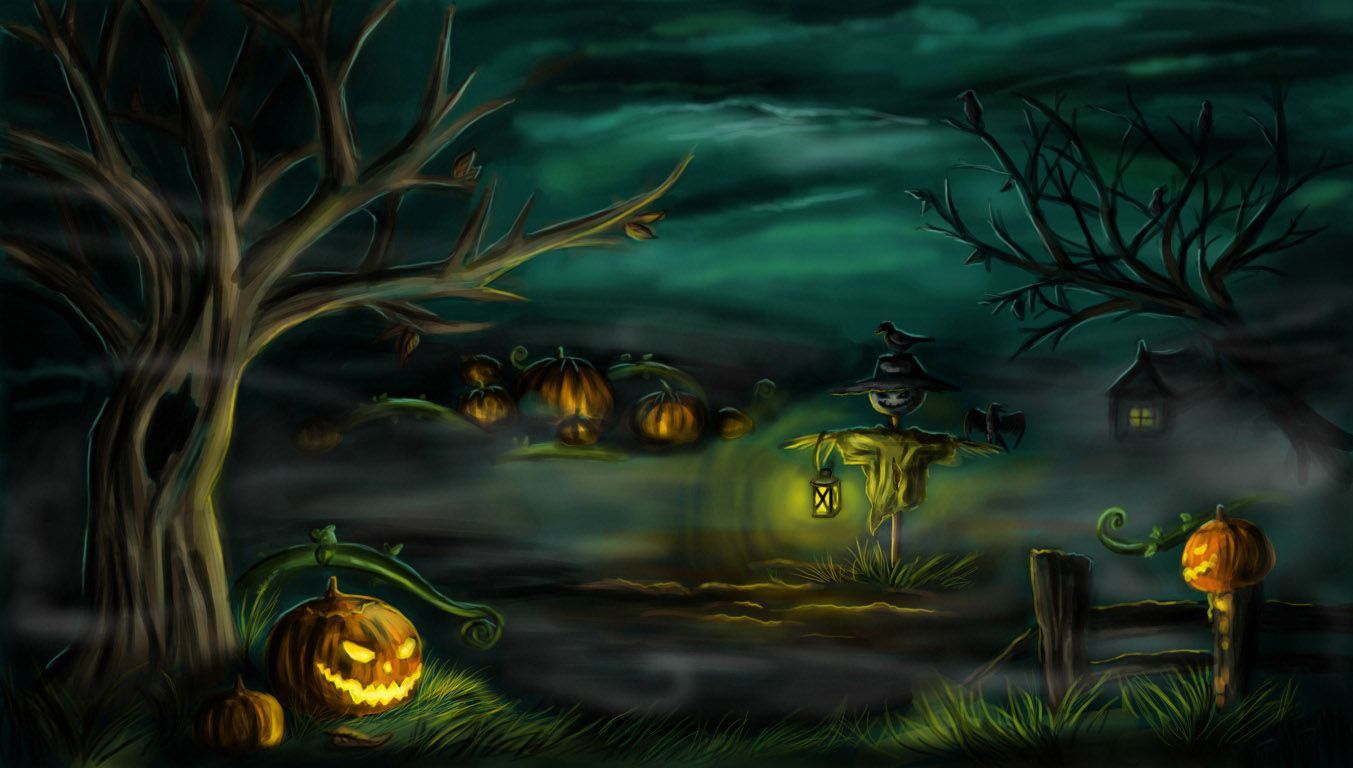 Horror Wallpaper Full Hd - Creepy Halloween Background , HD Wallpaper & Backgrounds