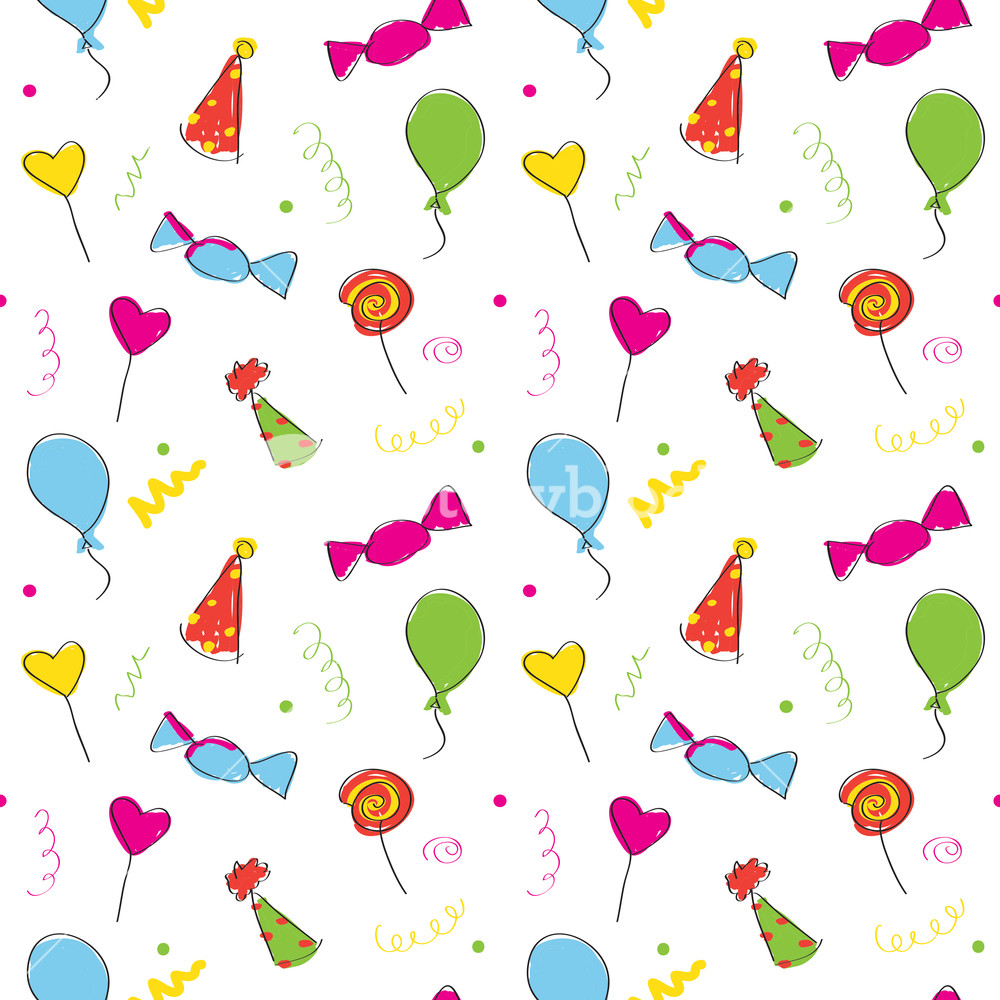 Birthday Seamless Wallpaper , HD Wallpaper & Backgrounds