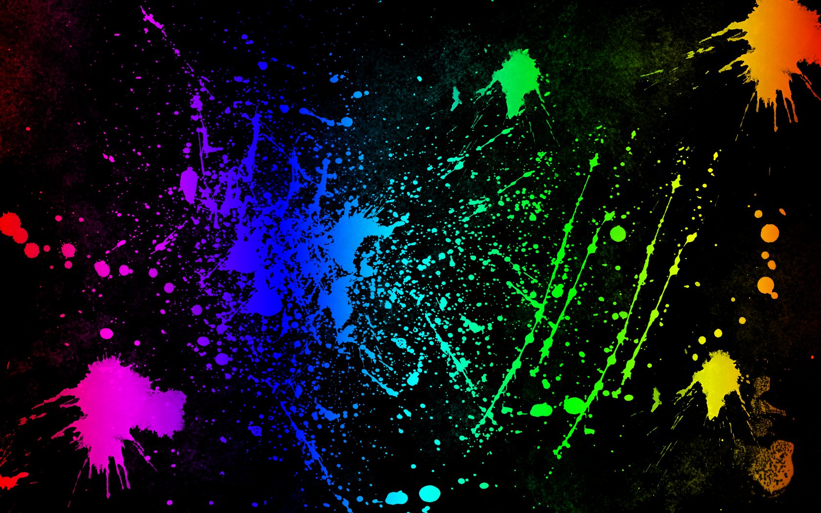 Colorful Wallpaper - Black With Neon Colors , HD Wallpaper & Backgrounds