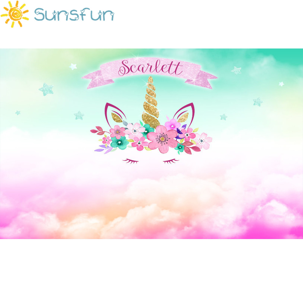 Sunsfun 7x5ft Photography Backdrops Unicorn Themed - Photography , HD Wallpaper & Backgrounds