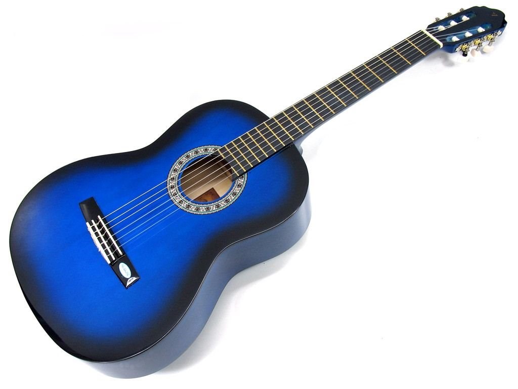 Electric Guitar Wallpaper Hd - Blue Nylon String Guitar , HD Wallpaper & Backgrounds