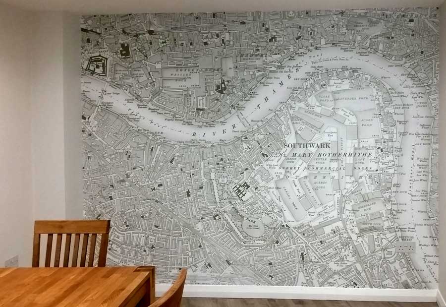 Os Historic Map Wallpaper Of Southwark, London - Map Wall Paper , HD Wallpaper & Backgrounds