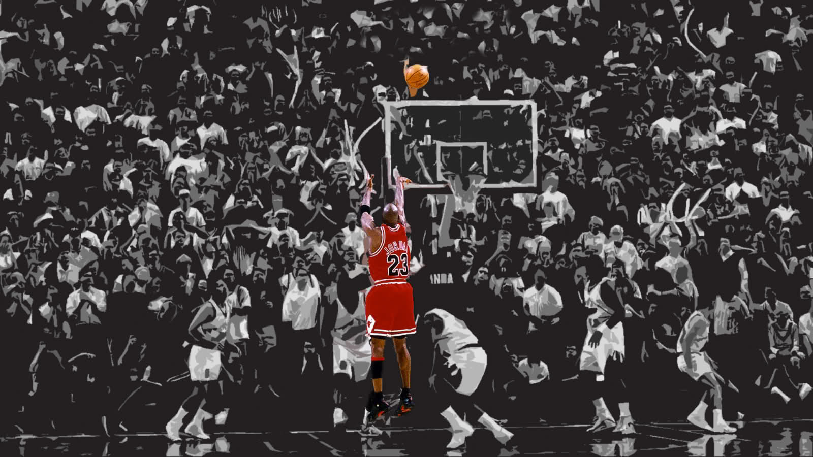 Michael Jordan Wallpaper Phone - Michael Jordan Last Shot Hd , HD Wallpaper & Backgrounds