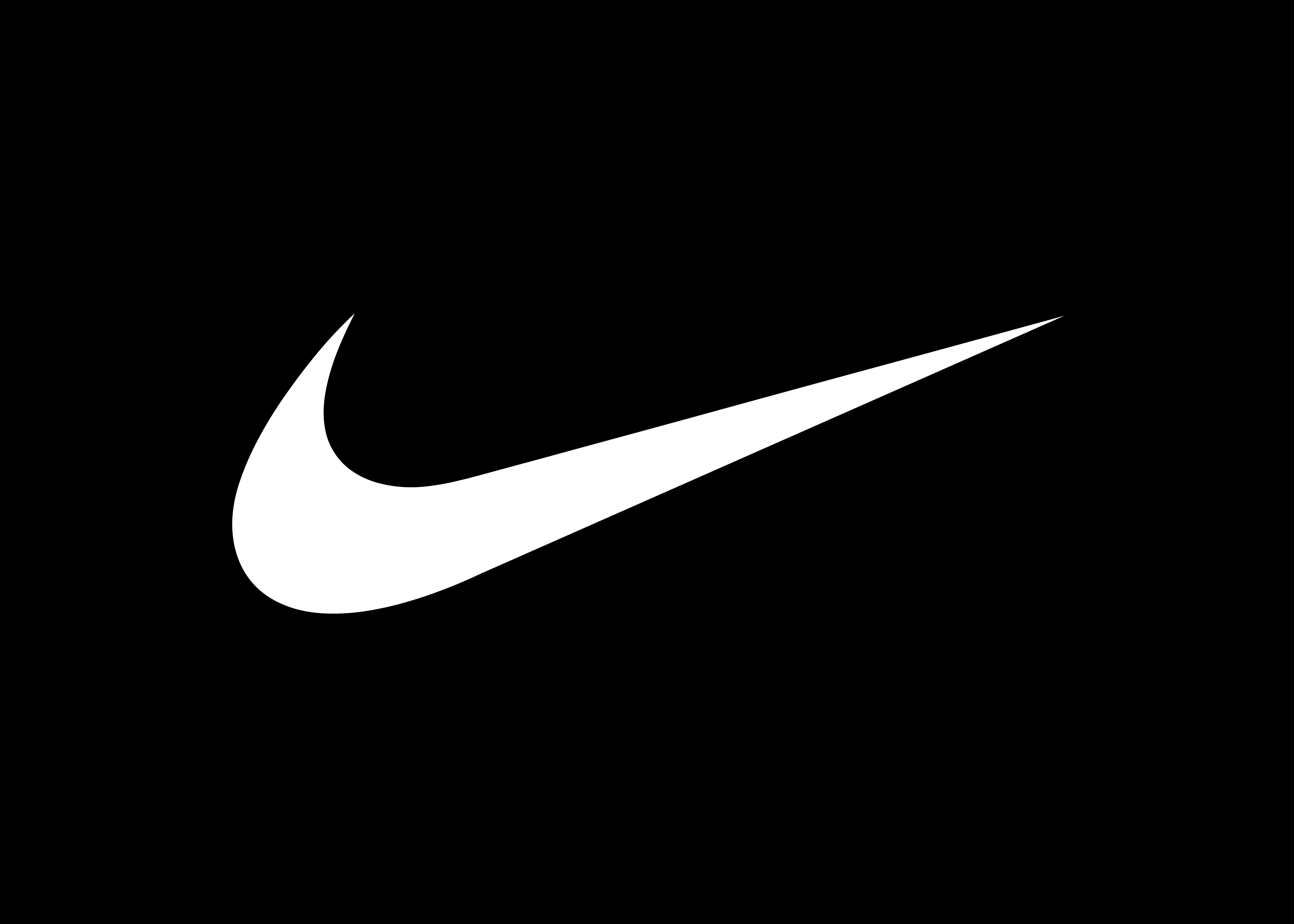 white nike swoosh logo