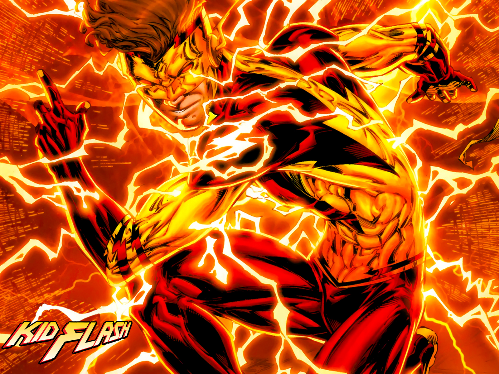 Cool Flash Wallpapers - Kid Flash New 52 , HD Wallpaper & Backgrounds