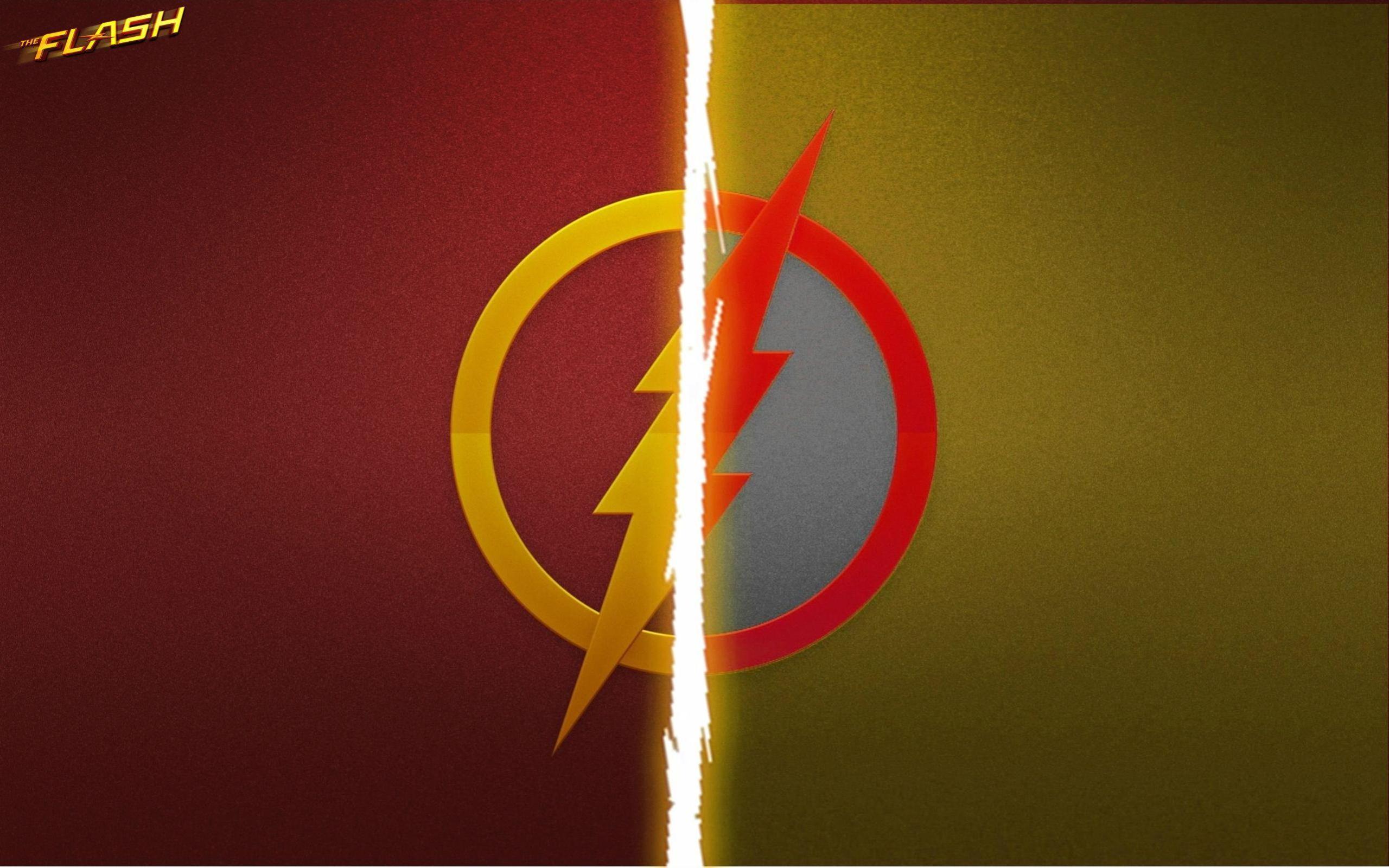 The Flash Wallpaper - Flash Vs Reverse Flash Symbol , HD Wallpaper & Backgrounds