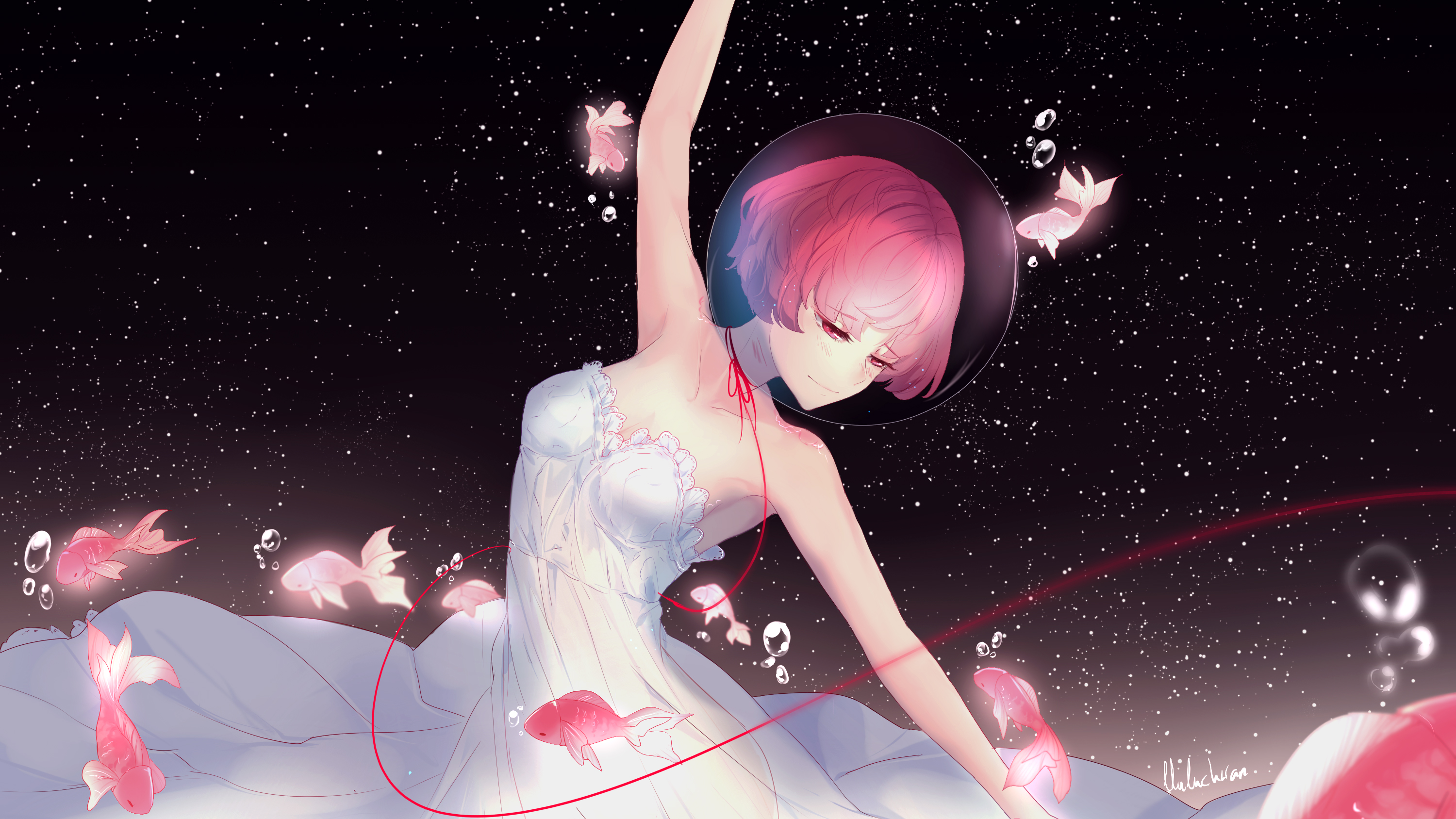 Anime Girl Night Dance - Anime Girl Wallpaper Night , HD Wallpaper & Backgrounds