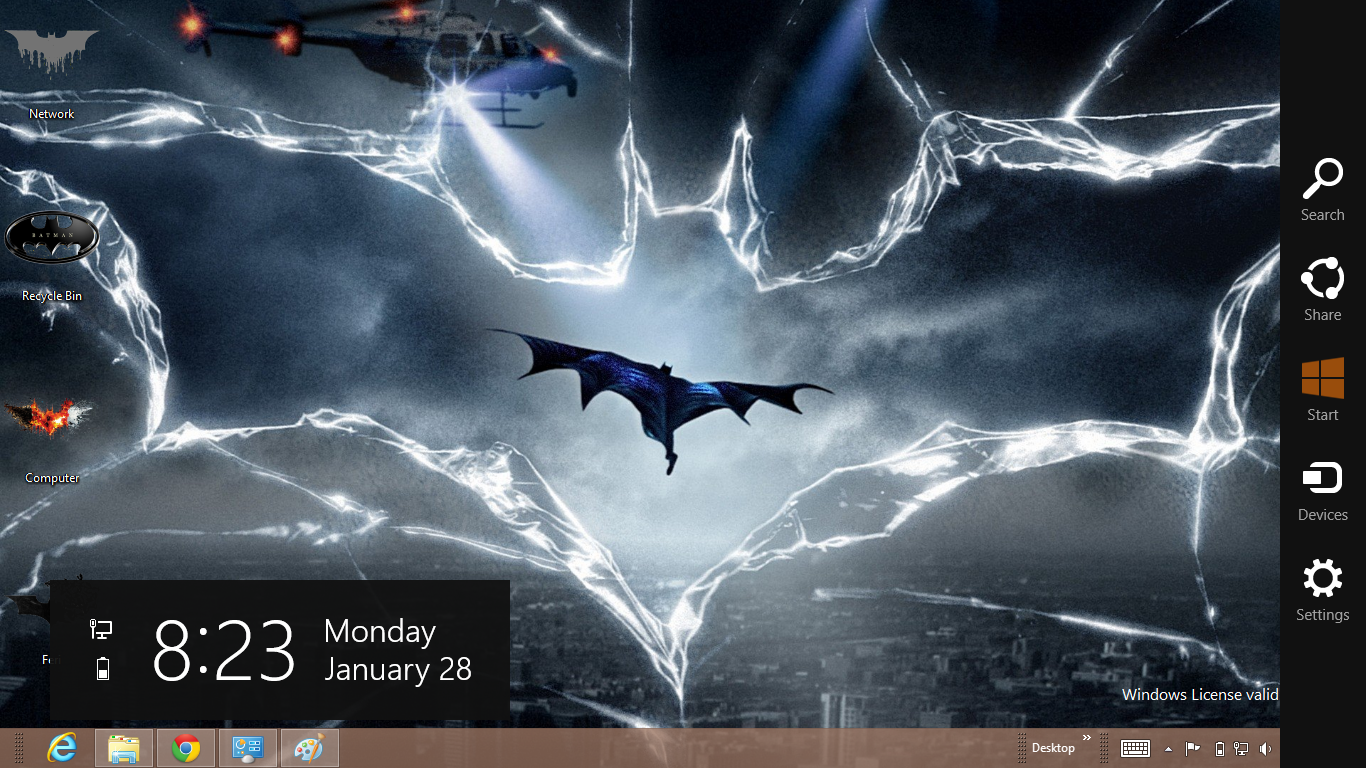 Windows 8 Batman Wallpaper - Film The Dark Knight Rises , HD Wallpaper & Backgrounds