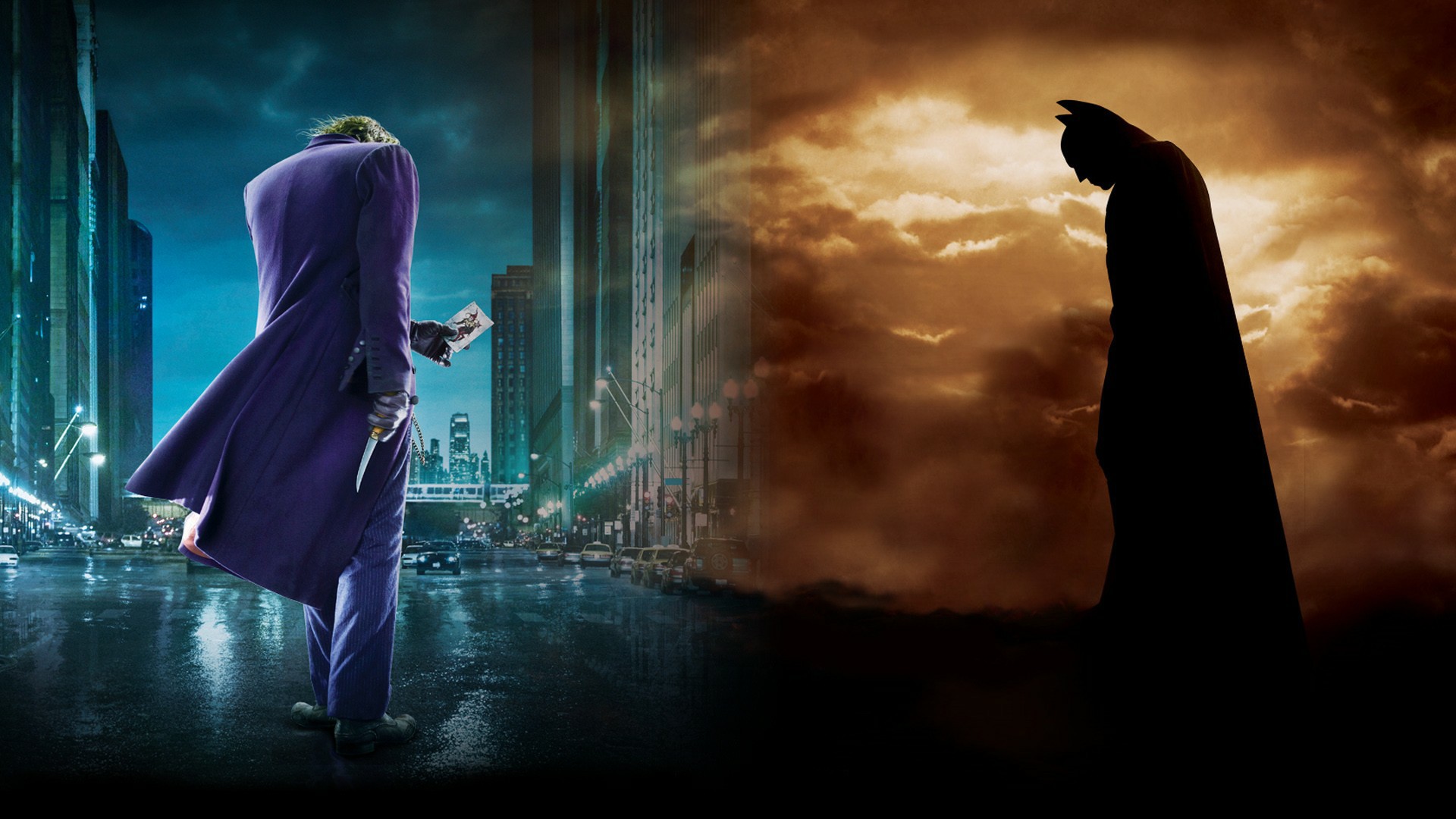 Batman Joker Wallpaper - Joker And Batman Hd , HD Wallpaper & Backgrounds