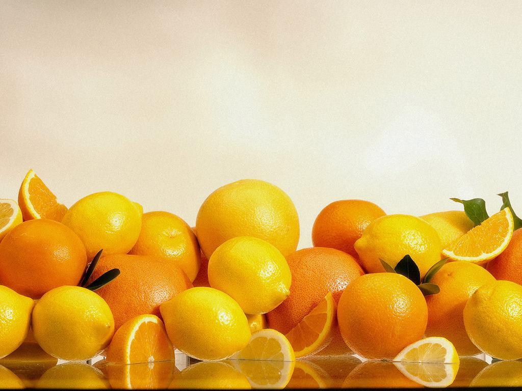 Nice Fruit Wallpaper - Oranges And Lemons Background , HD Wallpaper & Backgrounds