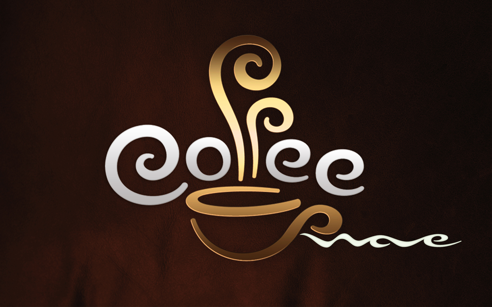Coffee Wallpaper - Coffee Typography , HD Wallpaper & Backgrounds
