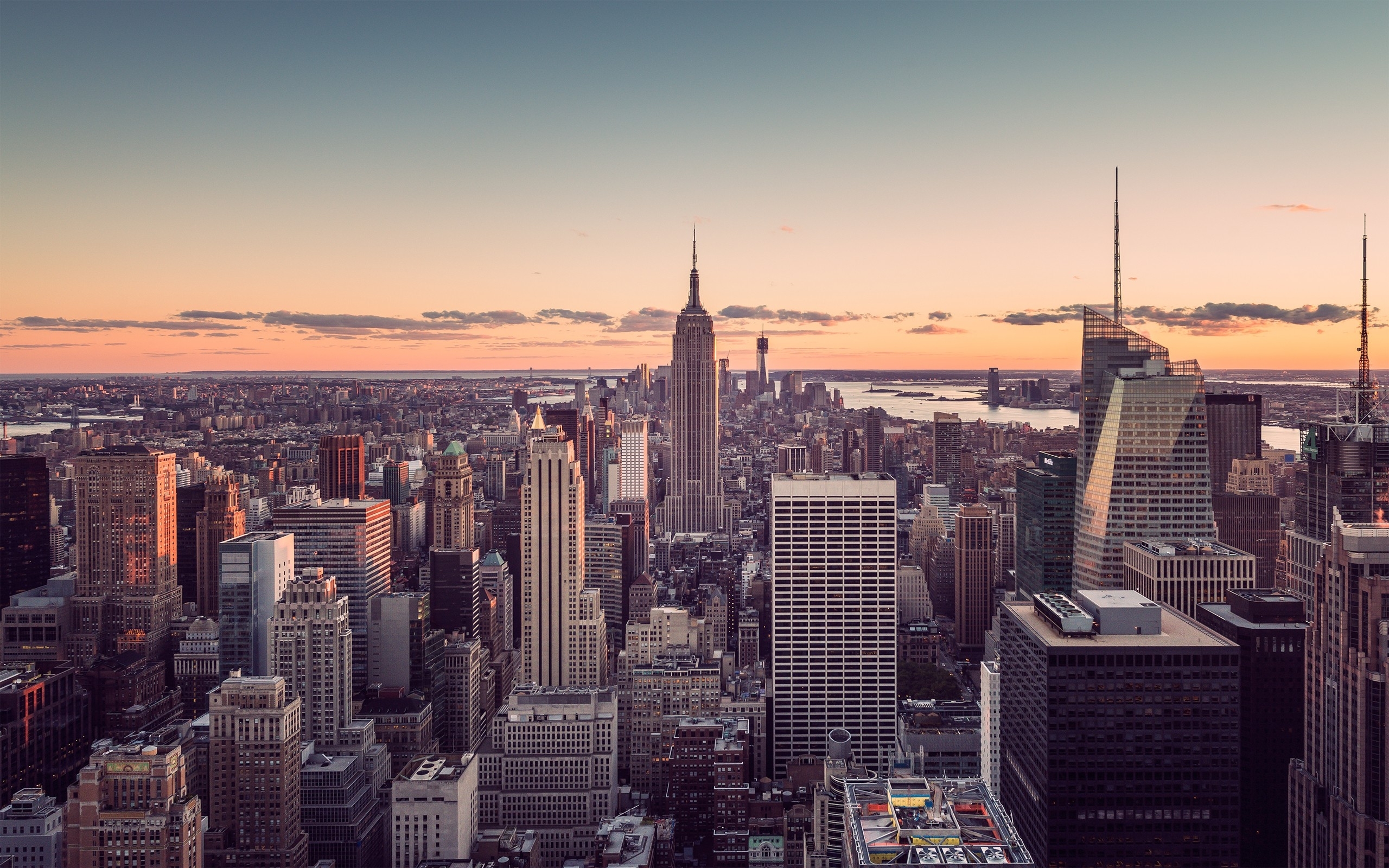 Sunset City New York Wallpaper Free Background Desktop New York