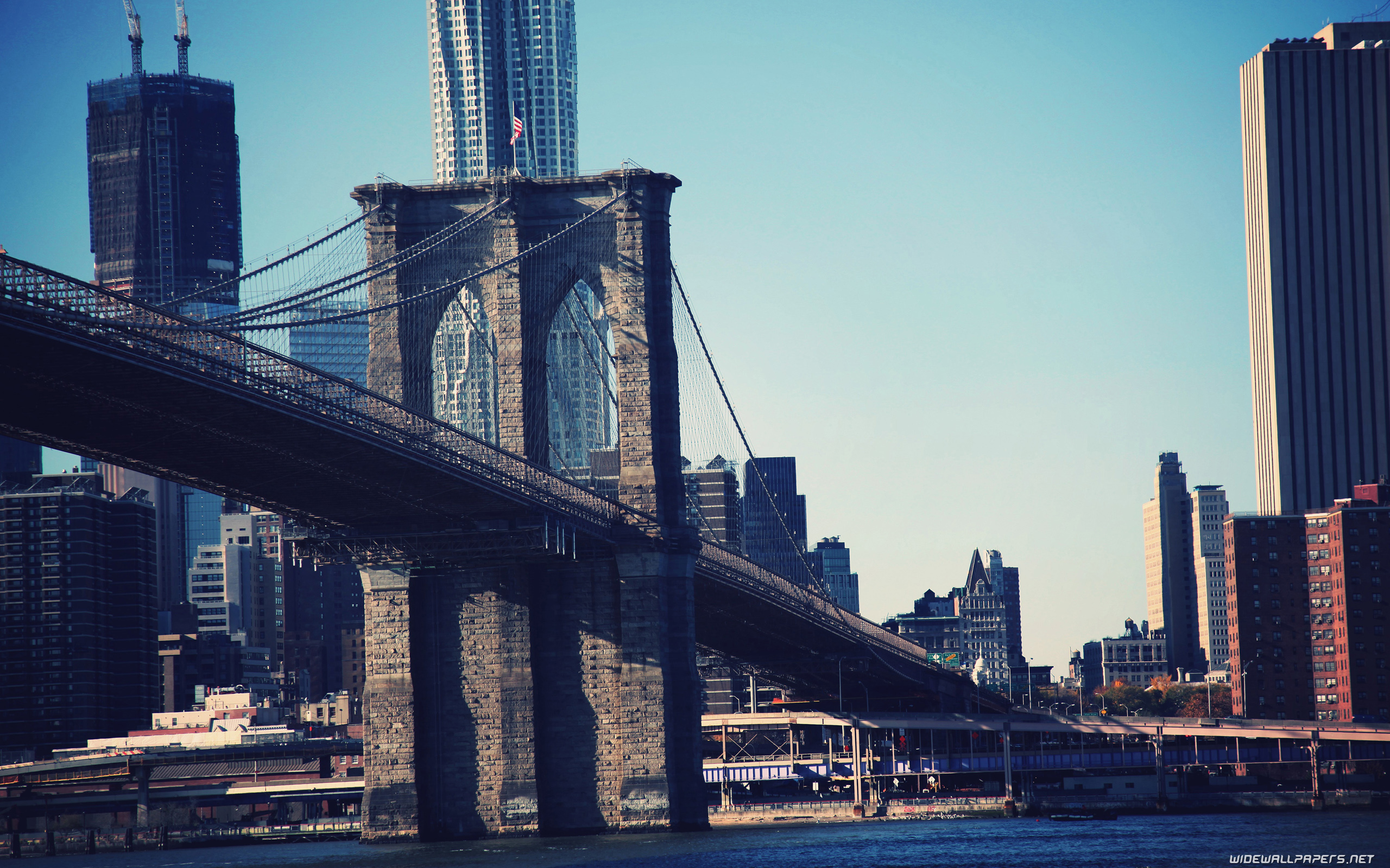 New York Wallpaper Hd - Brooklyn Bridge , HD Wallpaper & Backgrounds