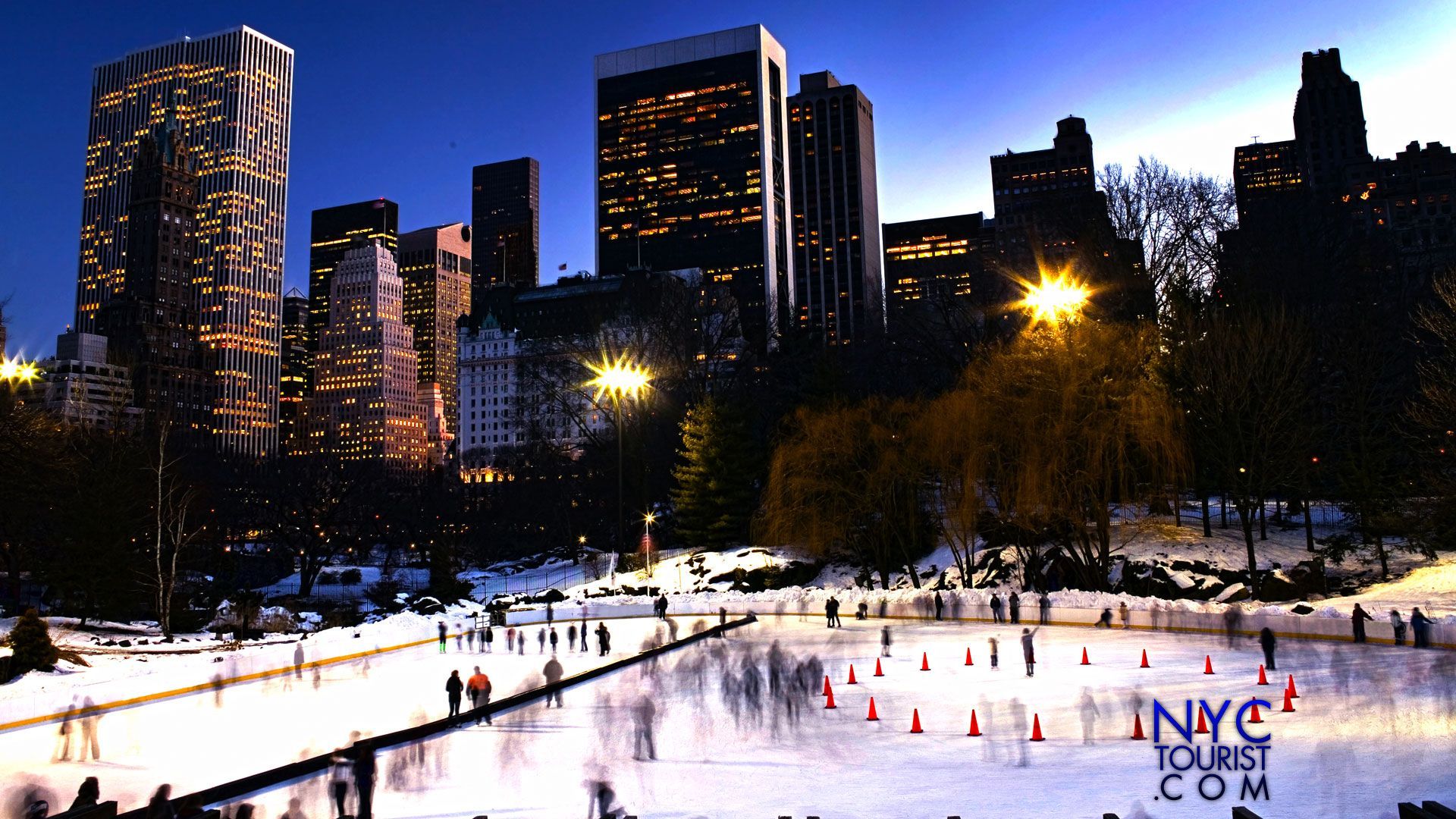 Wollman Skating Rink New York City 114344 Hd Wallpaper