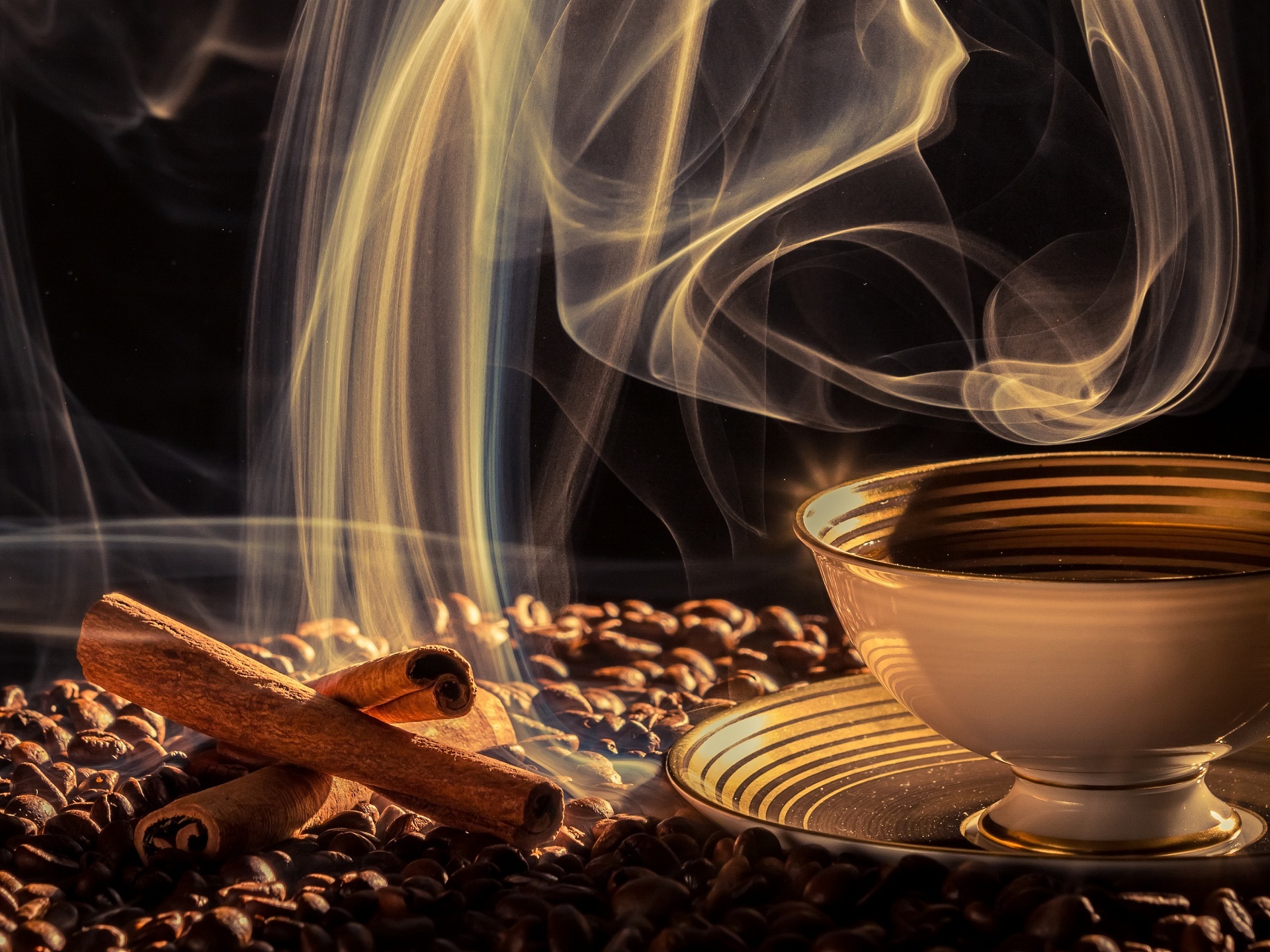 The Aroma Of Coffee And Cinnamon - Fondos De Cafe Hd , HD Wallpaper & Backgrounds