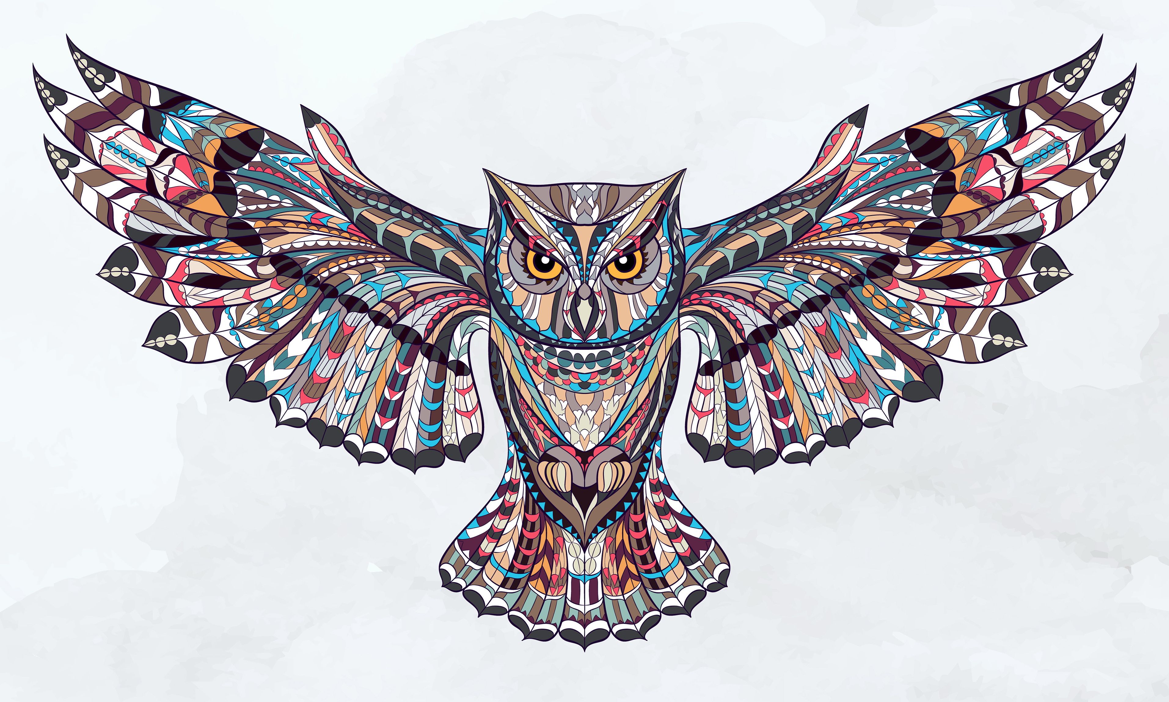 Originalhd Abstract Owl Wallpapers - Minerva's Owl , HD Wallpaper & Backgrounds