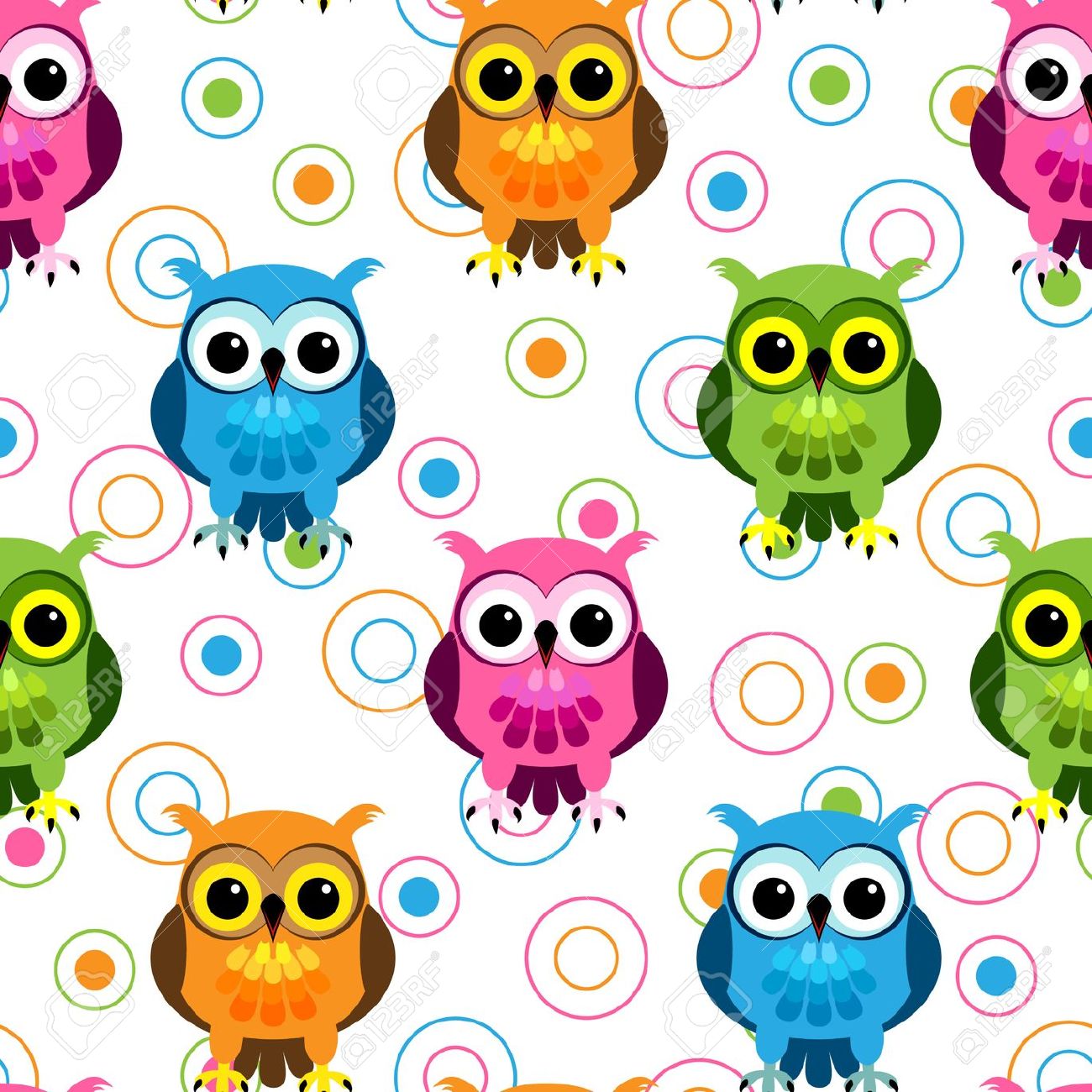 Colorful Cartoon Owl Wallpapers Desktop Is 4k Wallpaper - Imagenes De Búhos En Caricatura , HD Wallpaper & Backgrounds
