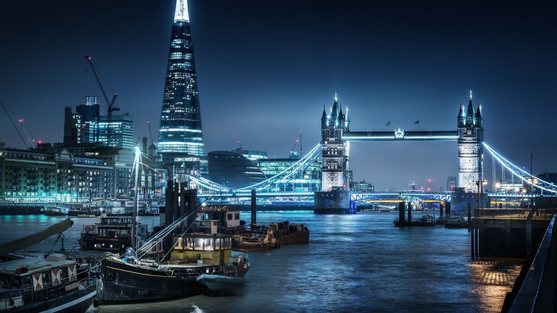 London City At Night Hd , HD Wallpaper & Backgrounds