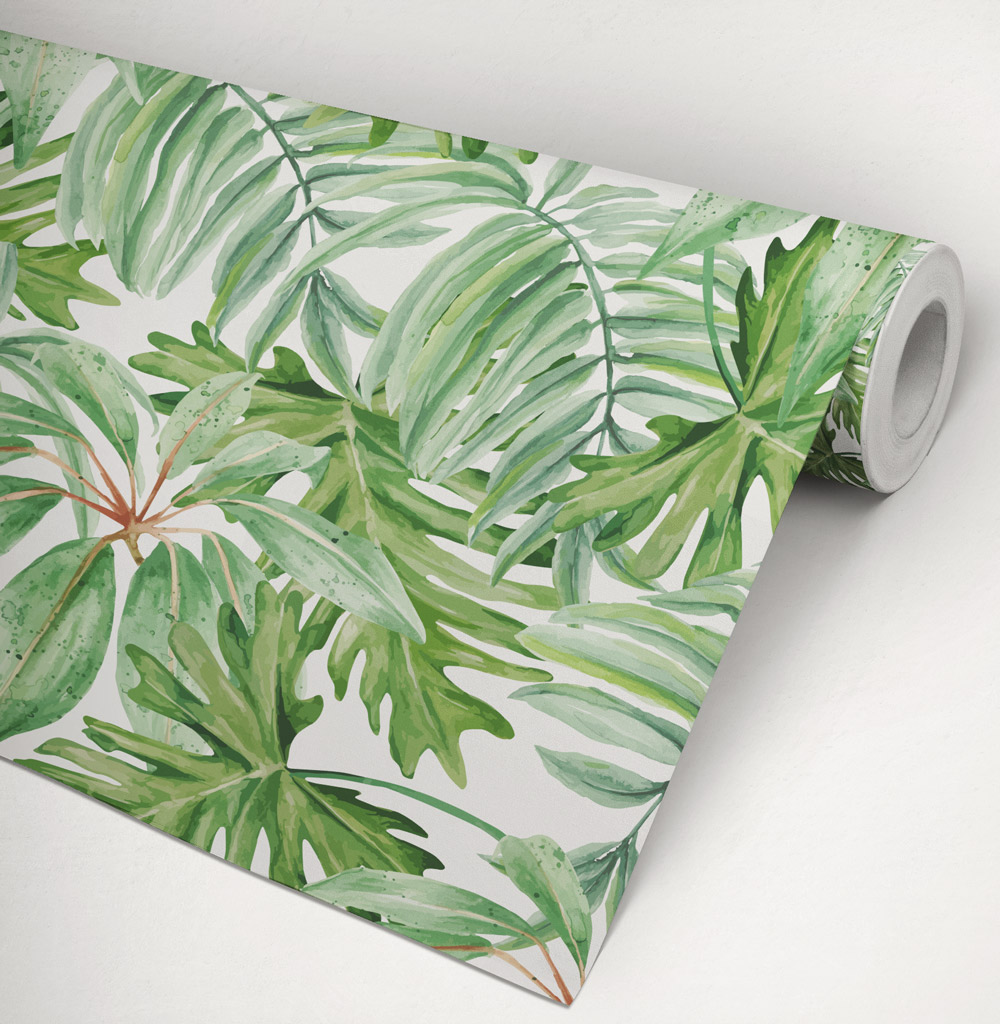 Banana Leaf Wallpaper Roll - Papel De Parede Folhas De Bananeira , HD Wallpaper & Backgrounds