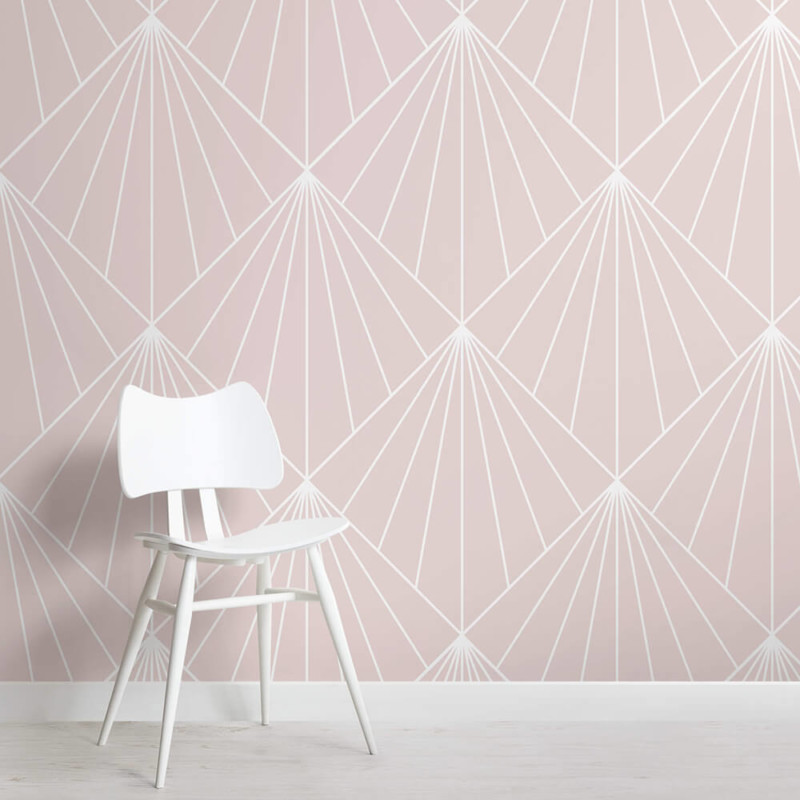 Art Deco Walls Pink , HD Wallpaper & Backgrounds