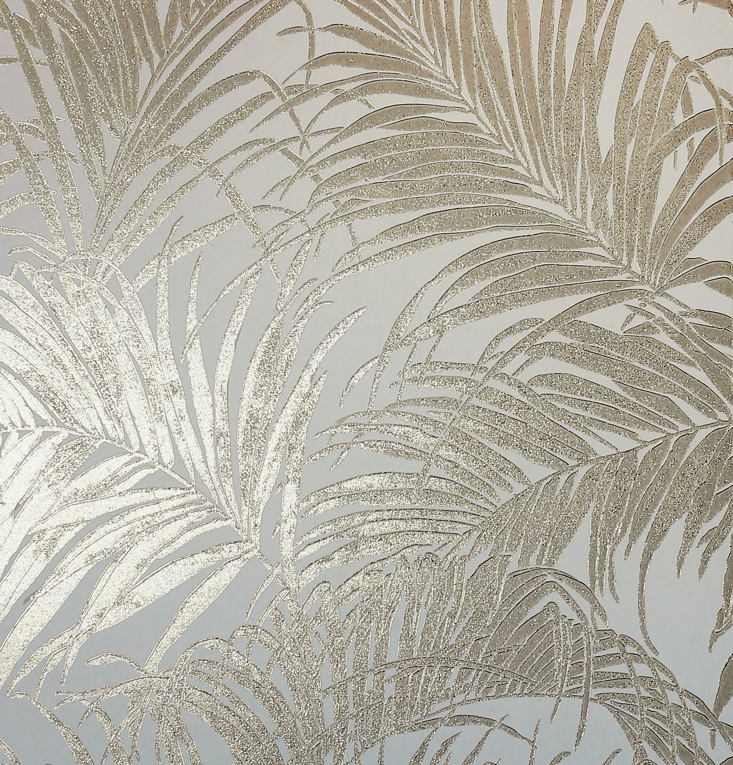 Arthouse Kiss Foil Palm Leaf Wallpaper 903201 Cream/gold - Wallpaper , HD Wallpaper & Backgrounds