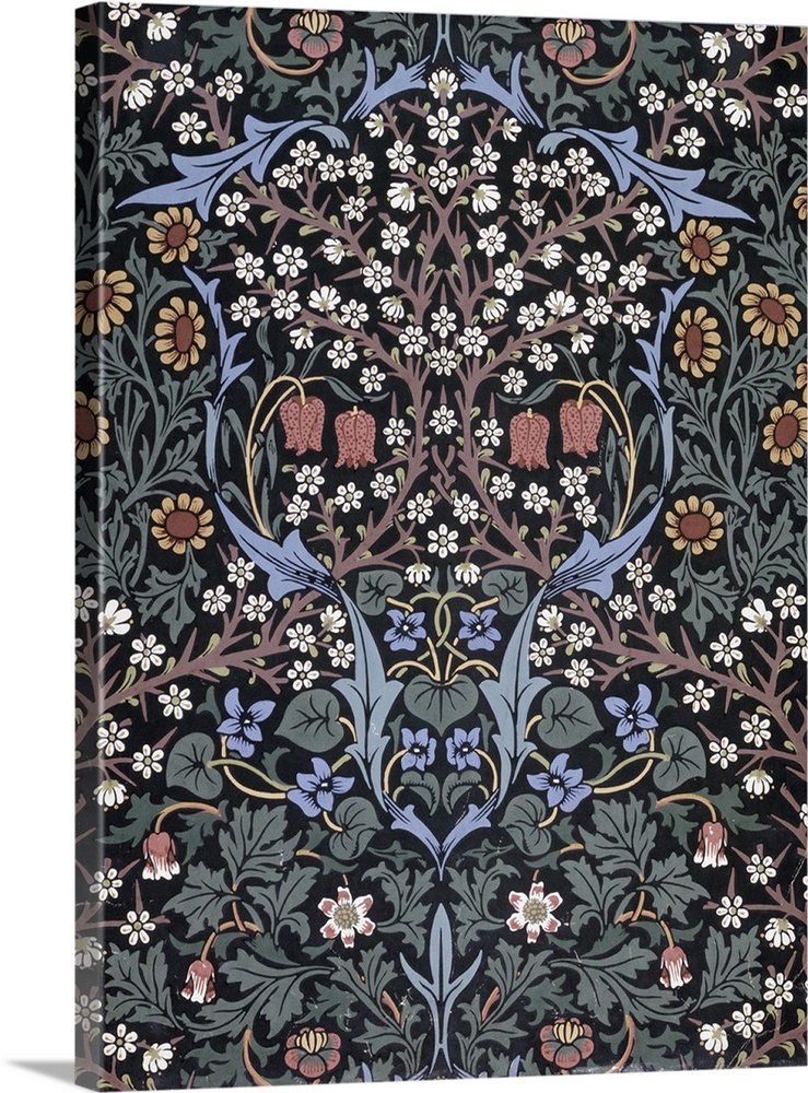 Blackthorn Wallpaper By William Morris Wall Art - William Morris Poster , HD Wallpaper & Backgrounds