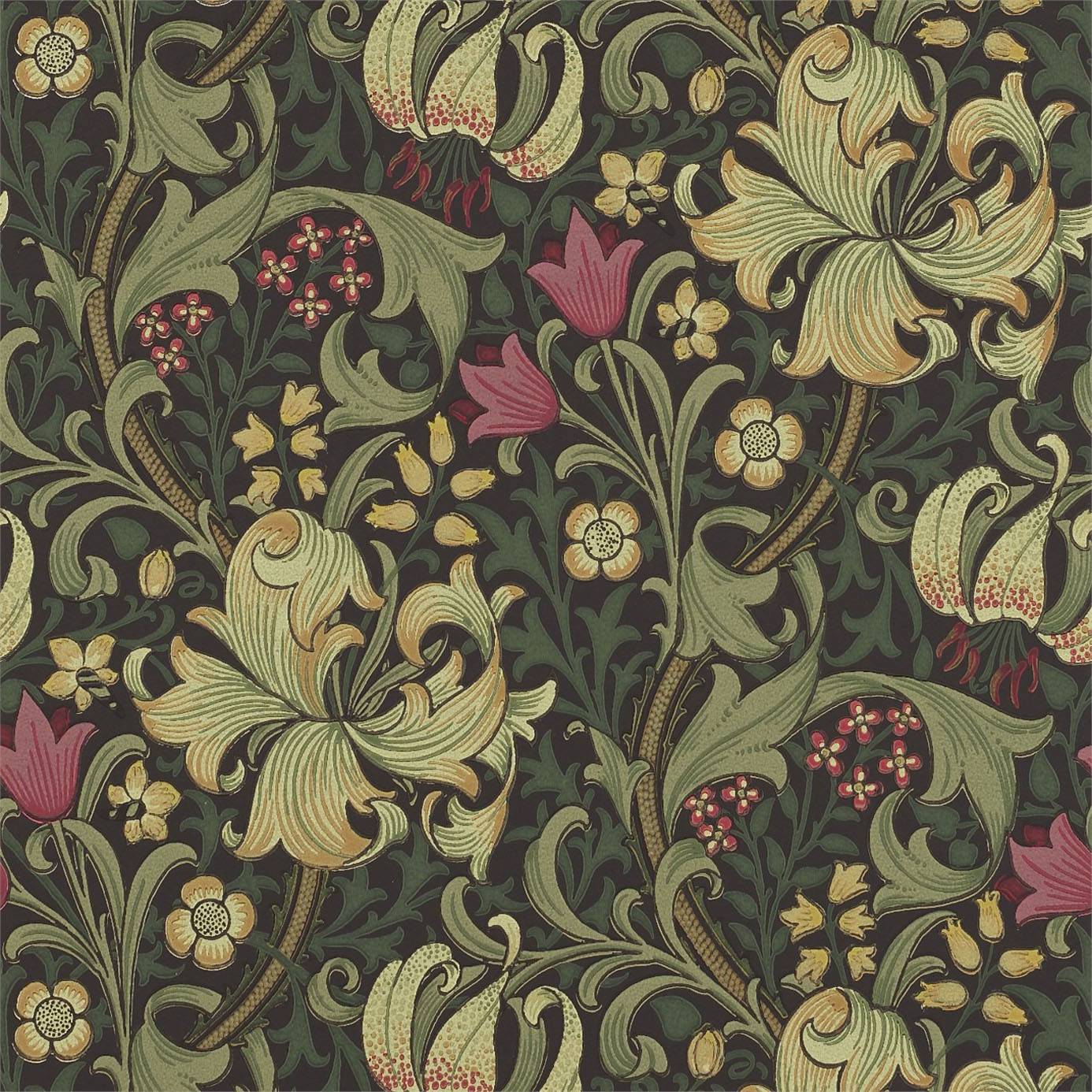 William Morris Wallpaper - Morris Wallpaper Golden Lily , HD Wallpaper & Backgrounds