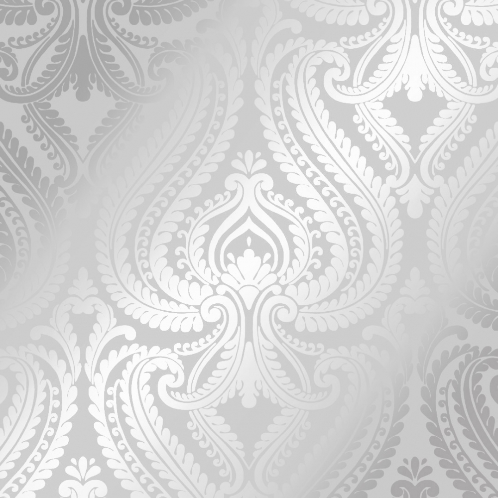 Shimmer Damask Wallpaper Soft Grey Silver - Duck Egg And Silver , HD Wallpaper & Backgrounds