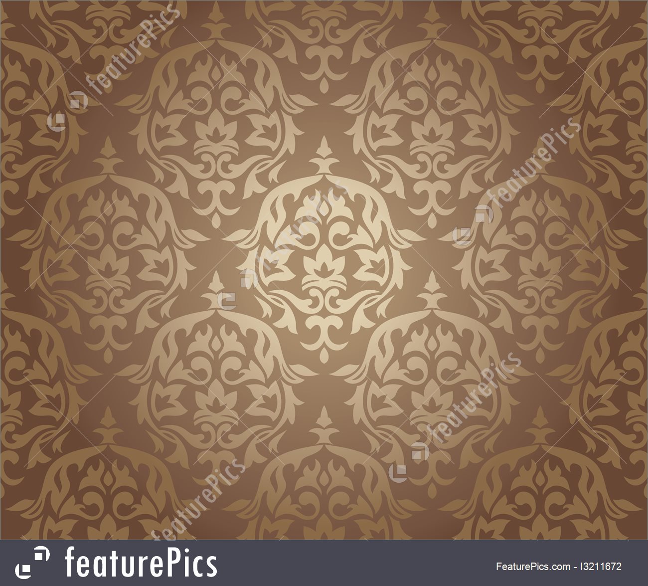 Abstract Seamless Damask Wallpaper Vector Illustration - Wallpaper , HD Wallpaper & Backgrounds